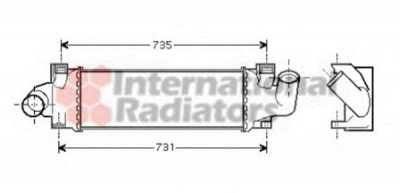 VAN WEZEL 18004366 -  Интеркулер
